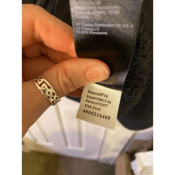 The North Face Full Zip Black Fleece Logo Jacket Pockets Casual Men's Size XL - Picture 6 of 7